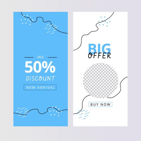 Organic Instagram Stories Templates vector