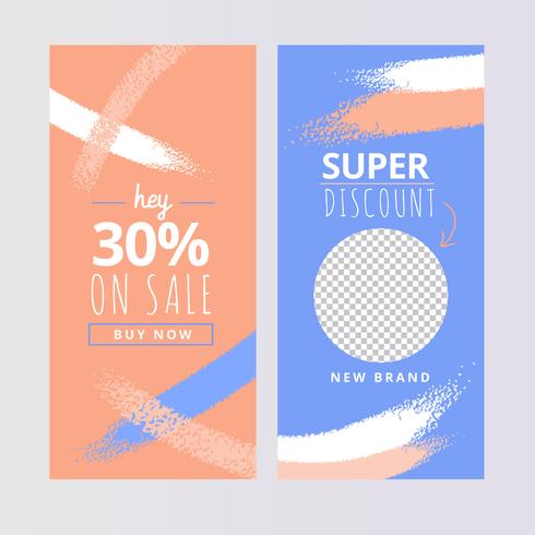 Artistic Colorful Instagram Stories Templates vector