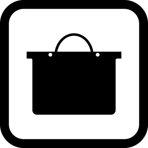 Diseño del icono del bolso de compras vector