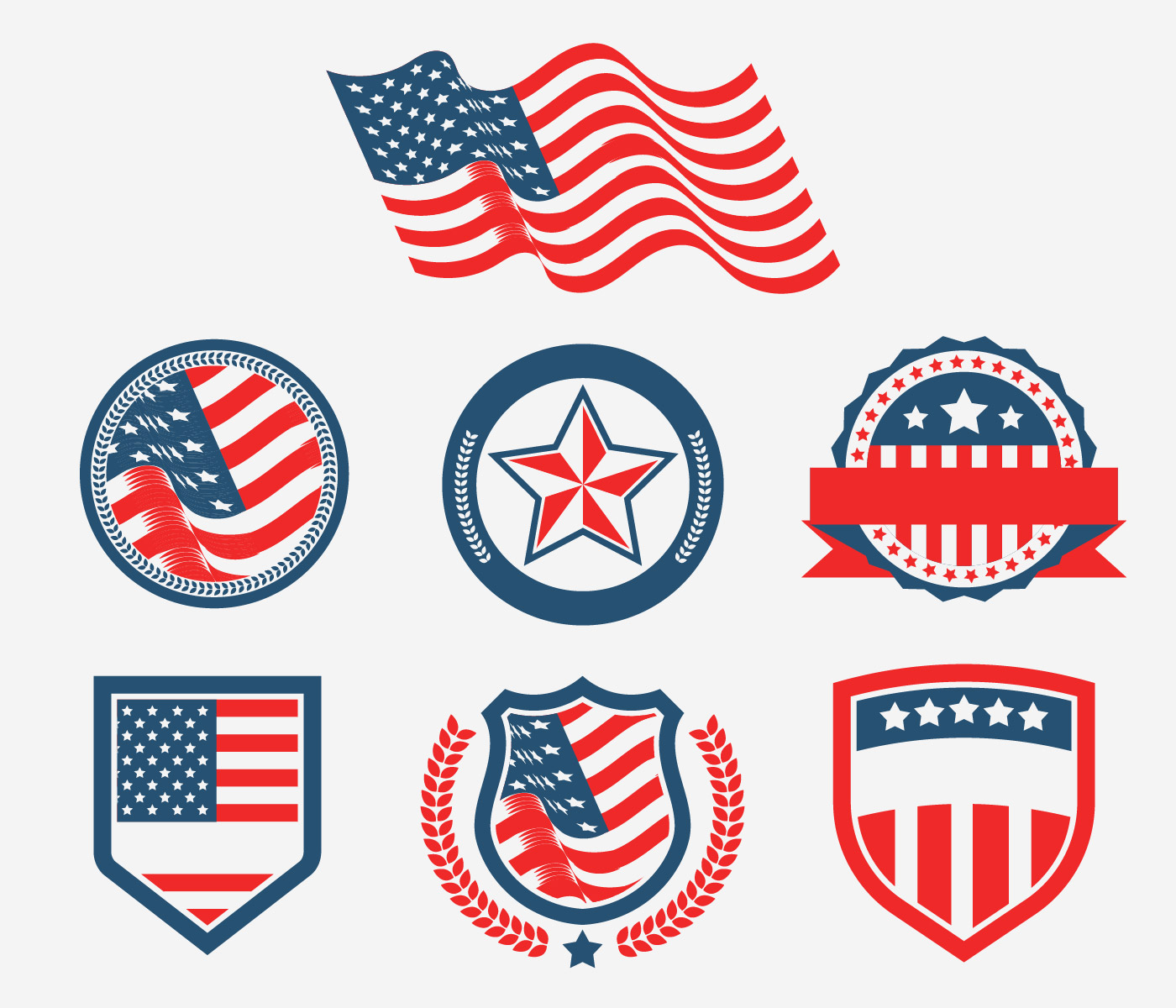 Download American Flag Vector - Download Free Vectors, Clipart ...