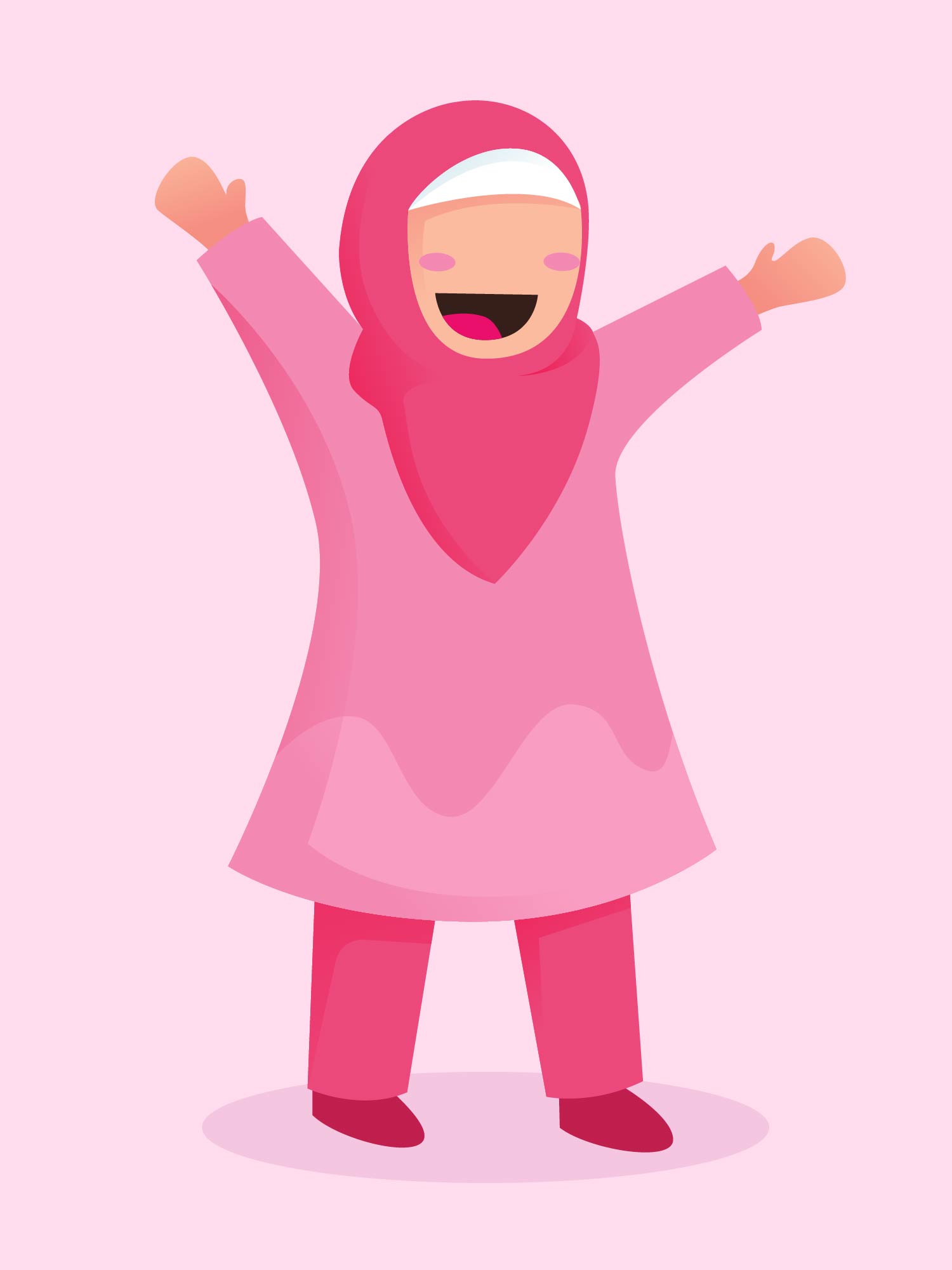 Cute Muslim Children 508905 Vector Art at Vecteezy