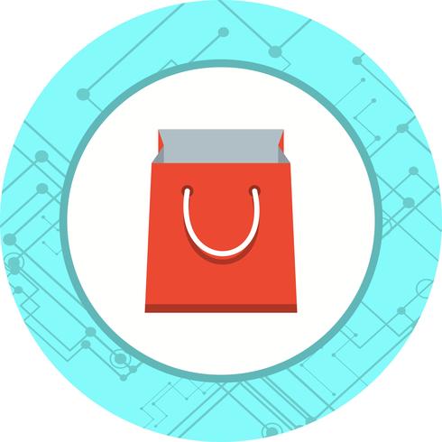 Diseño del icono del bolso de compras vector