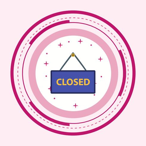 Closed Sign Icon Design vector