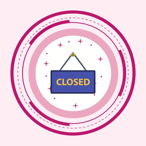 Closed Sign Icon Design vector