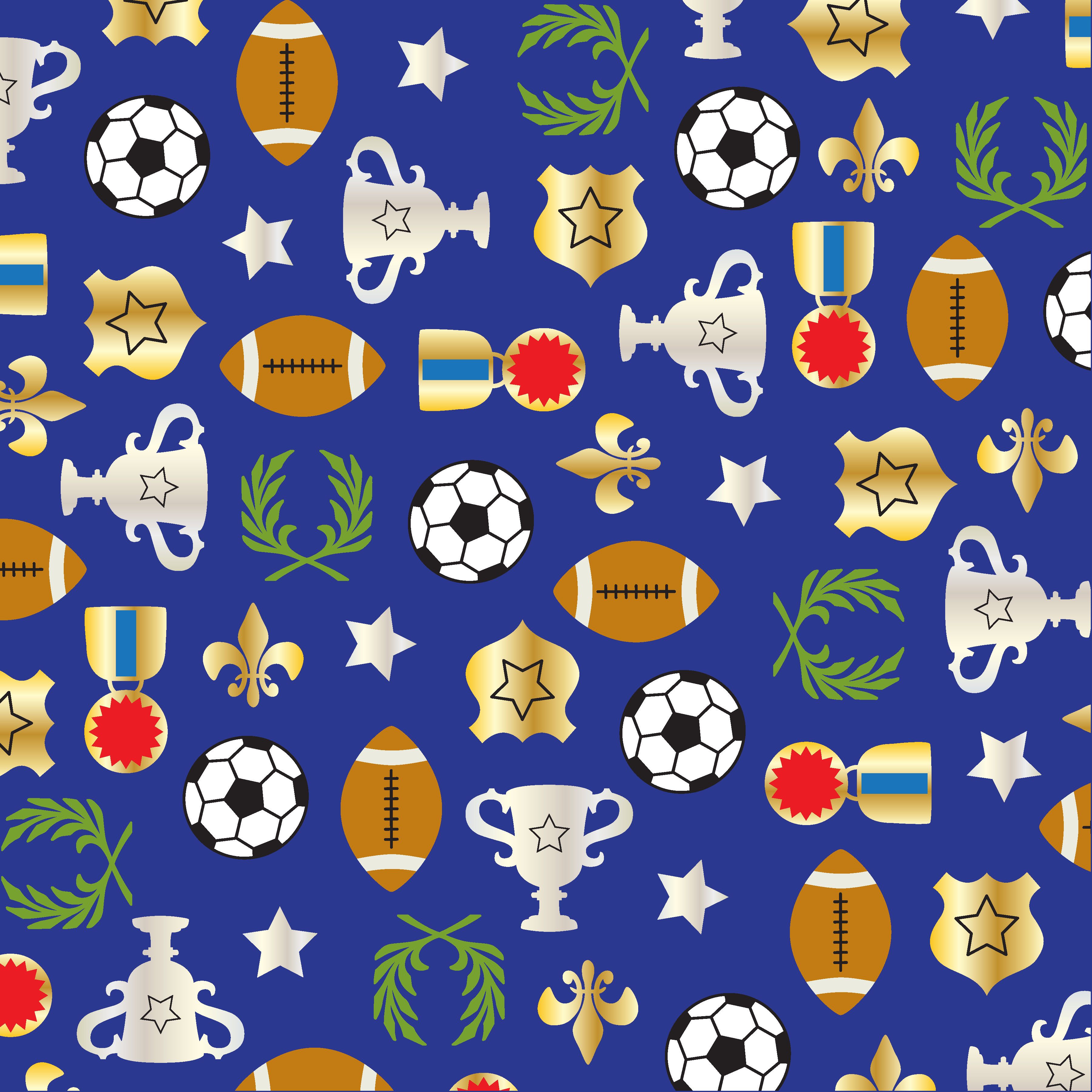 Sport Balls And Trophy Pattern On Blue Background 50 Vector Art At Vecteezy Sport Balls And Trophy Pattern On Blue Background 50 Vector Art At Vecteezy