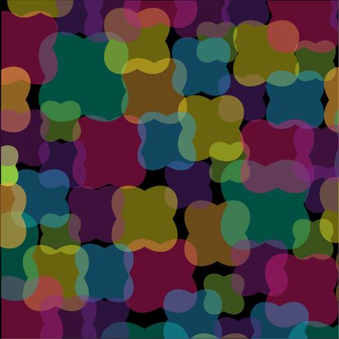 abstract overlapping shapes pattern on black background vector
