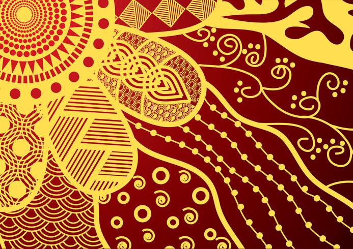 seamless stock vector floral doodle pattern