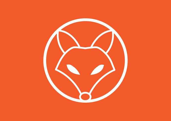 Vector image of a fox design, Vector illustration. Animal Logo.