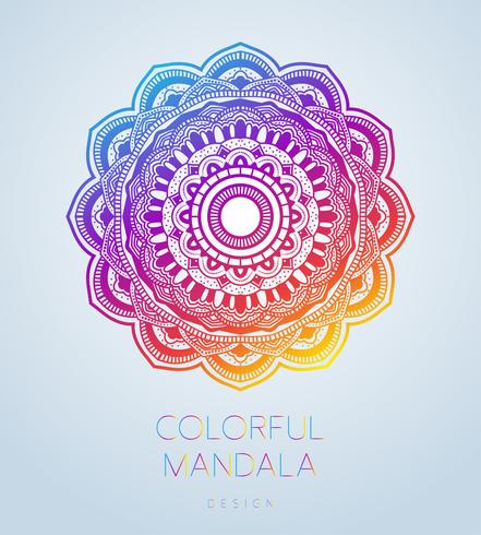 El mandala ornamental del vector inspiró el arte étnico, Paisley indio modelado. Dibujado a mano ilustración Elemento de invitación. Tatuaje, astrología, alquimia, boho y símbolo mágico.