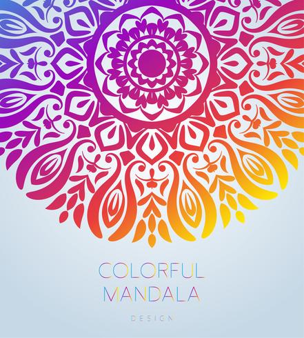 El mandala ornamental del vector inspiró el arte étnico, Paisley indio modelado. Dibujado a mano ilustración Elemento de invitación. Tatuaje, astrología, alquimia, boho y símbolo mágico.