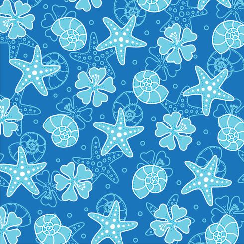 blue seashell wallpaper