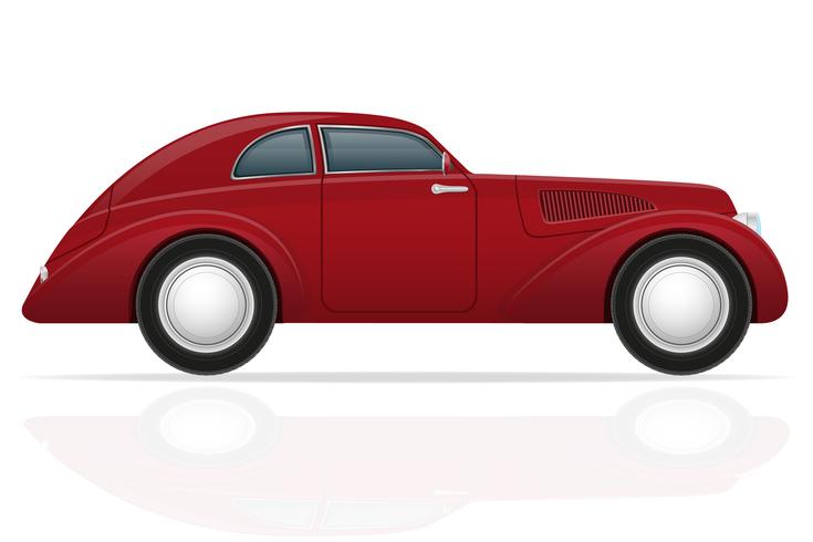 old retro car vector illustration