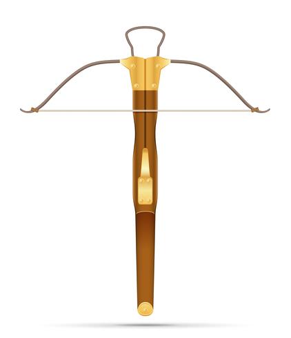 battle crossbow medieval stock vector illustration