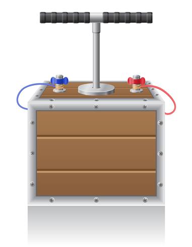 detonating fuse vector illustration