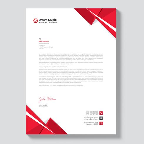 Papel timbrado de empresa moderna - Download Vetores 
