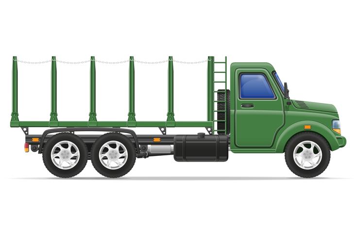 camión de carga para el transporte de mercancías vector illustration