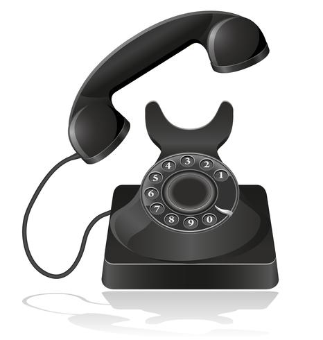 old phone vector illustration