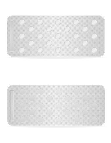 medical pills in package for treatment vector illustration