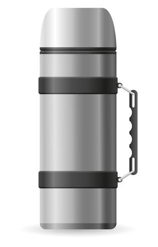 moderno thermos per caldo bevande, impostare. fiaschi di diverso forme.  vettore illustrazione nel piatto stile. 15413399 Arte vettoriale a Vecteezy