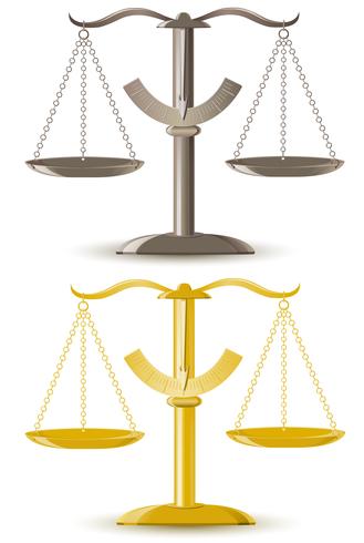 justice scale vector illustration