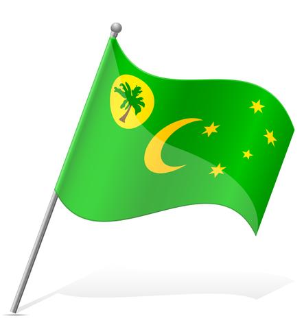 flag of Cocos Islands vector illustration