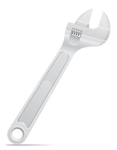 tool screw wrench vector illustration