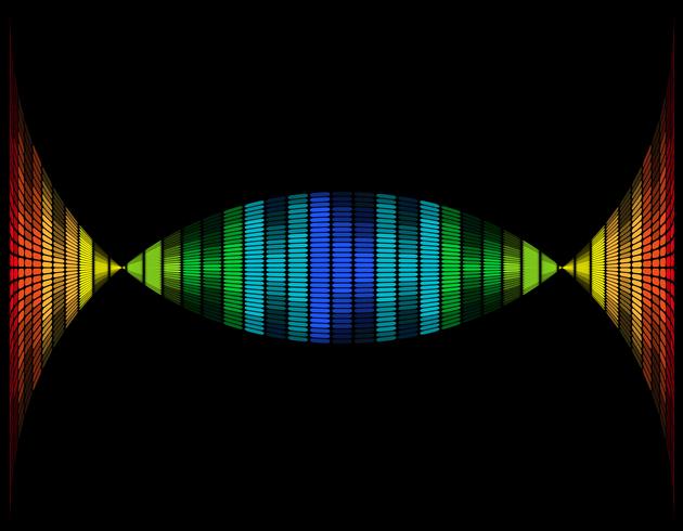abstract multicolored graphic equalizer vector illustration