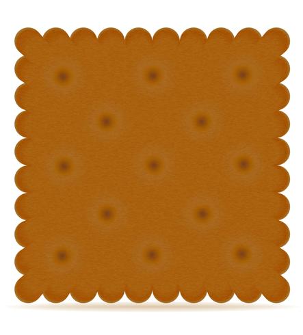 crispy biscuit cookie vector illustration