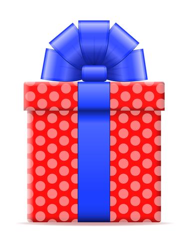 gift box with a bow vector illustration