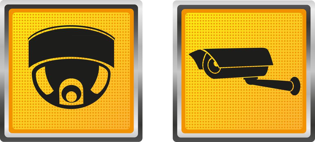 icons video surveillance camera for design vector illustration