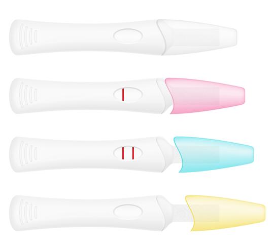 Ilustración de vector de prueba de embarazo