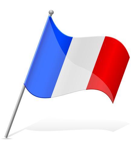 Bandera de Francia ilustración vectorial vector