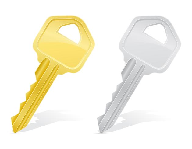 keys door lock vector illustration