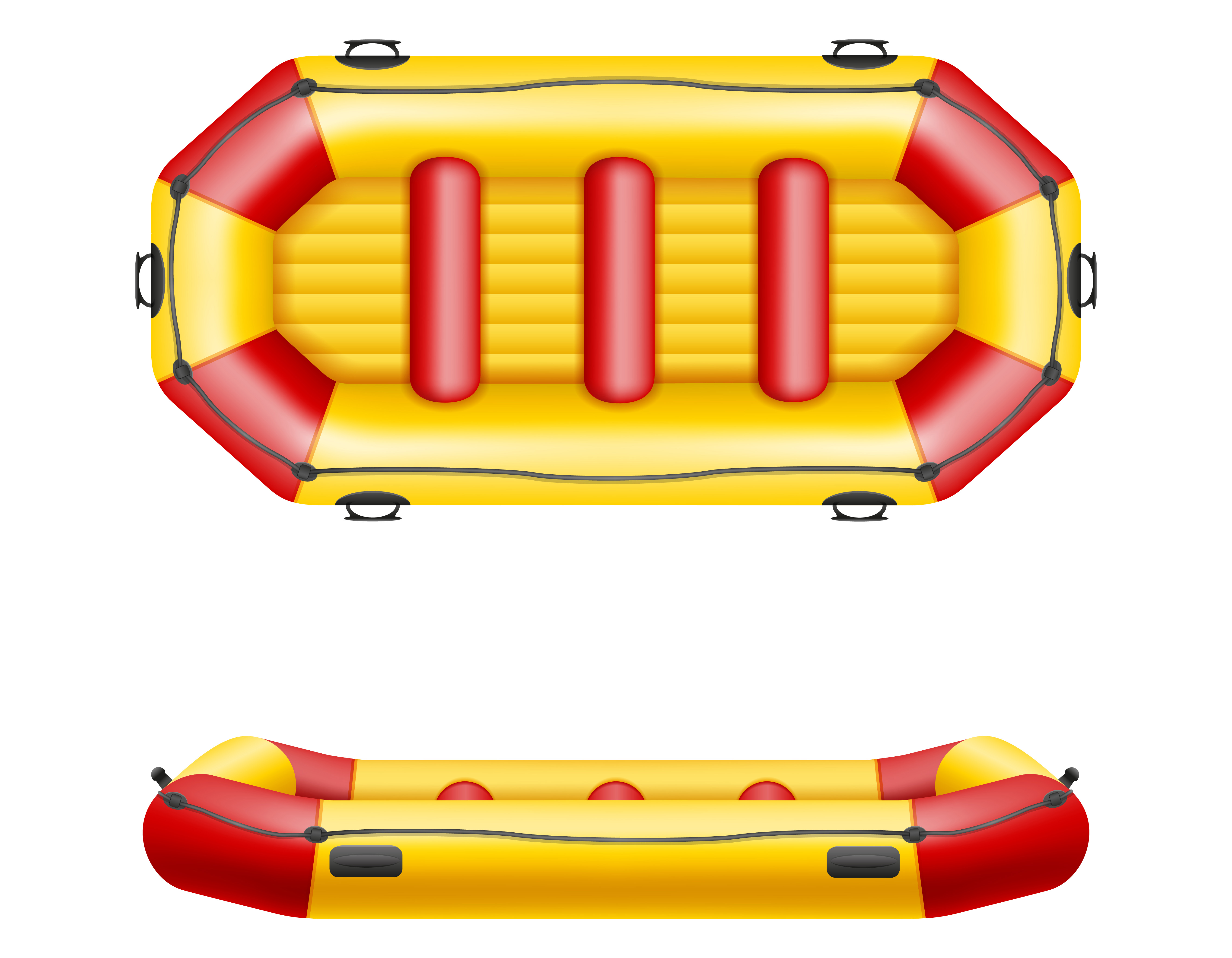 inflatable rafting boat vector illustration 510163 Vector Art at Vecteezy