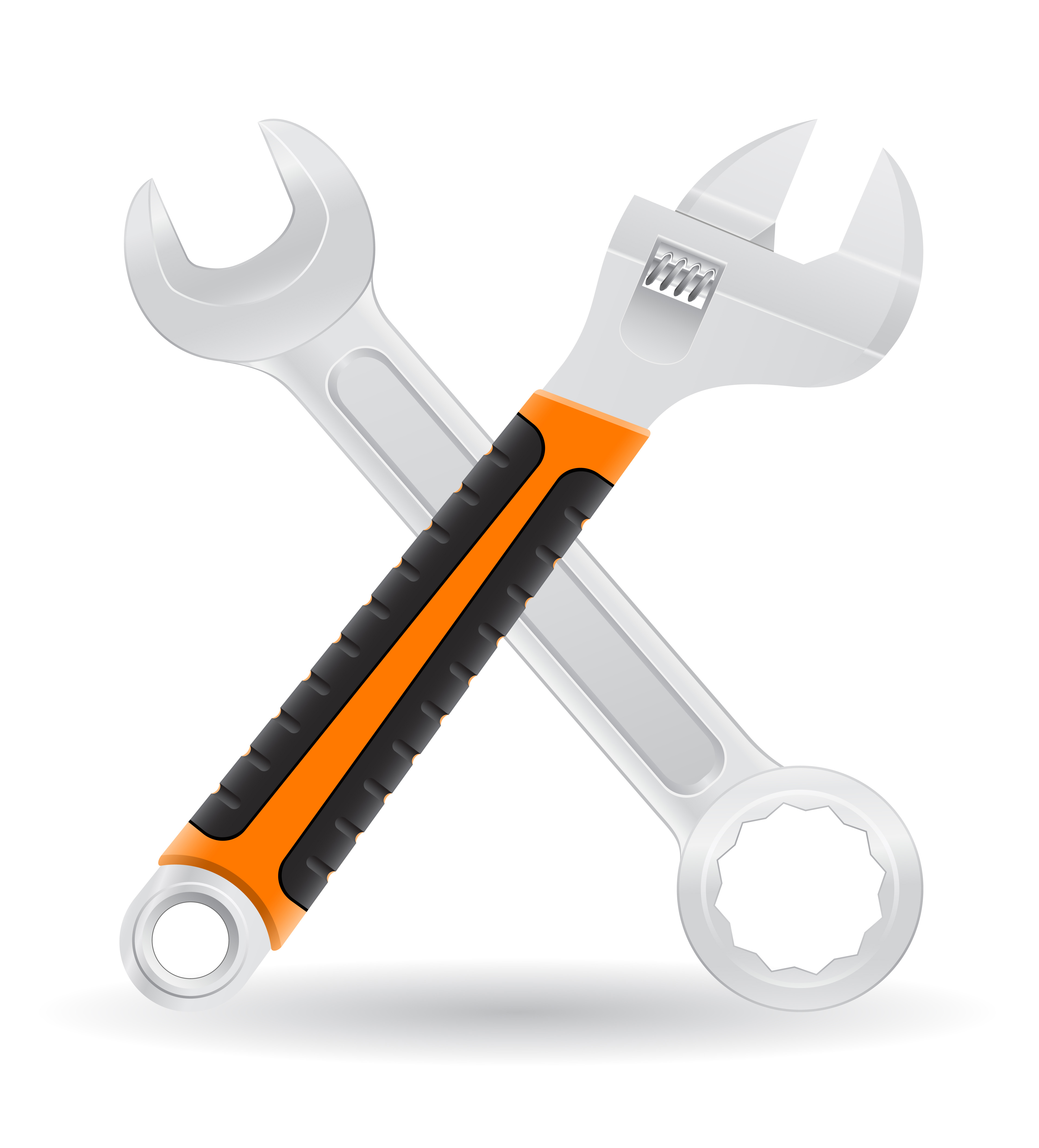 tools spanner and screw wrench icons vector illustration 510429 Vector