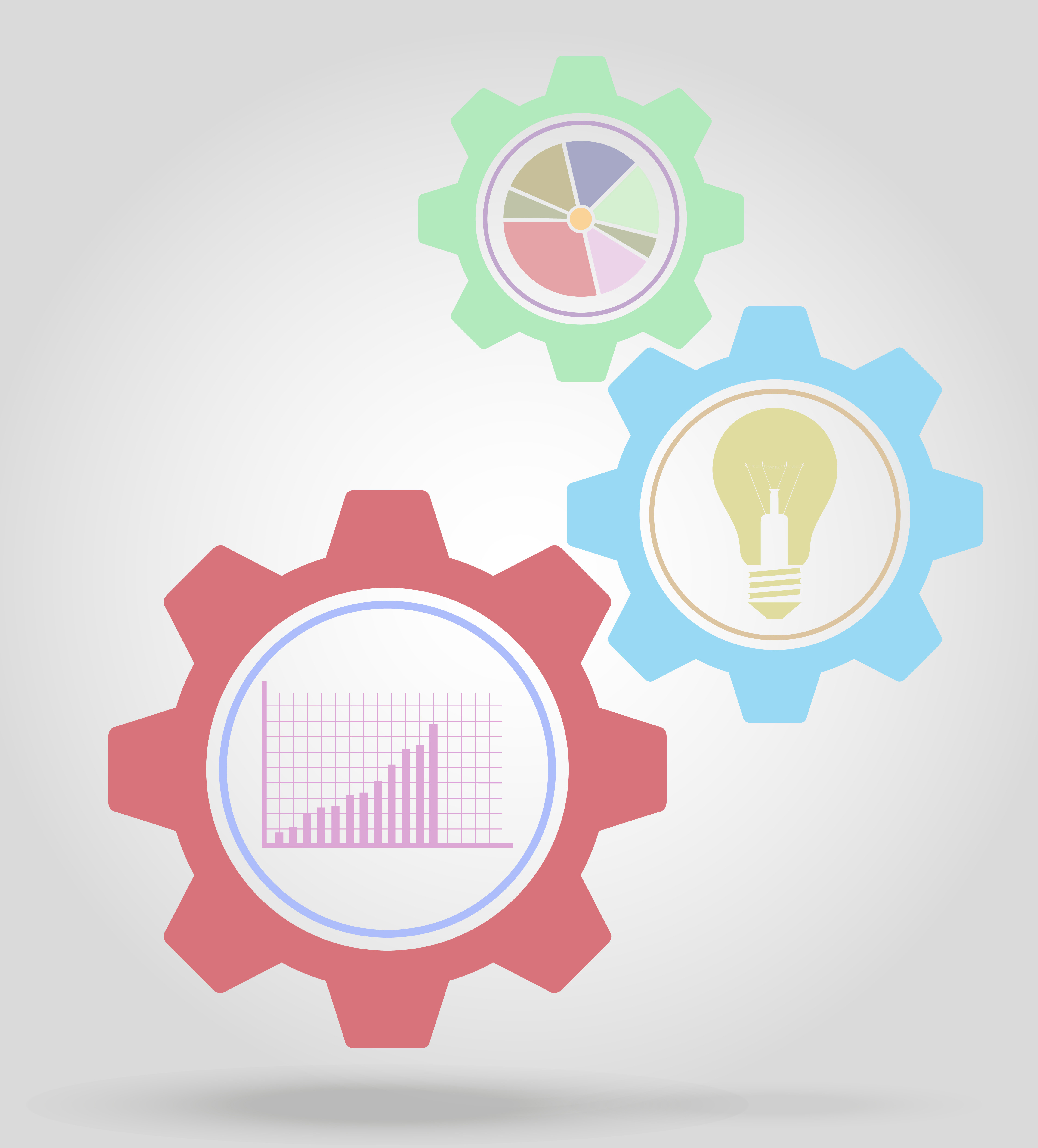 business gear mechanism concept vector illustration 510439 Vector Art