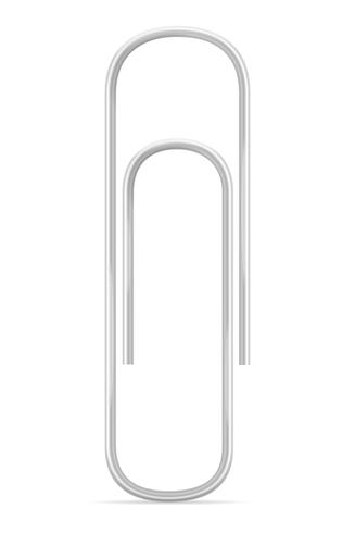 stationary paper clip stock vector illustration