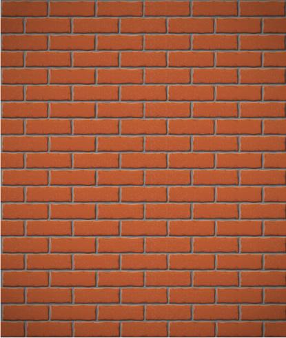 wall of red brick seamless background vector