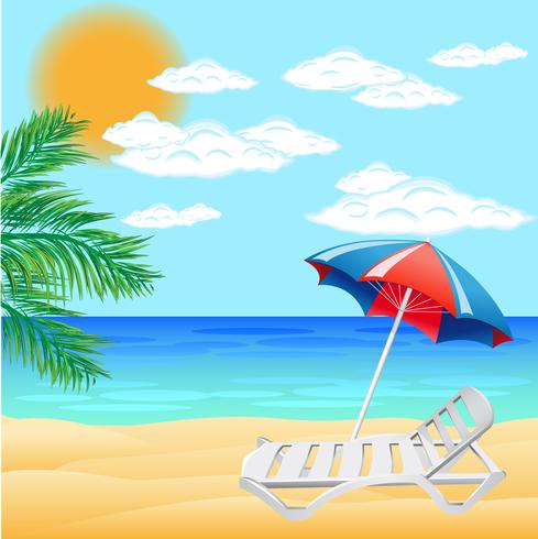 sea and beach vector