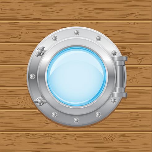 boat porthole vector illustration