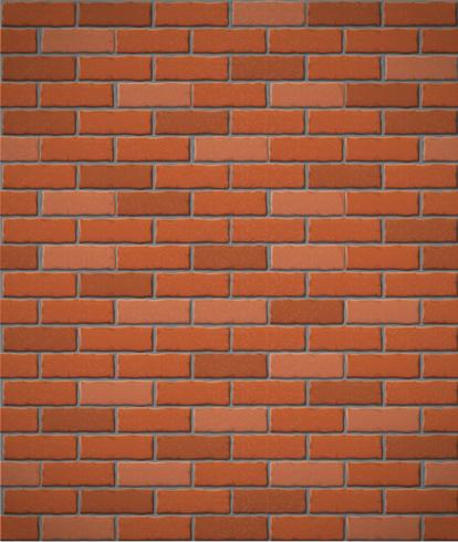 wall of red brick seamless background vector