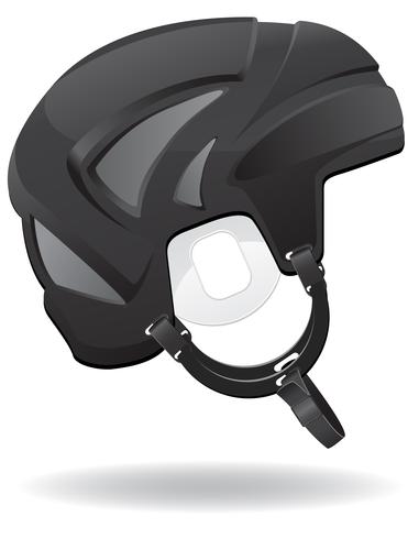 Ilustración de vector de casco de hockey