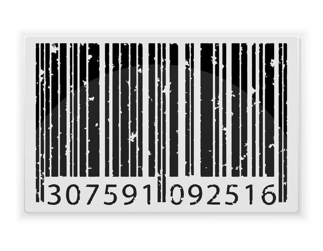 abstract barcode vector illustration