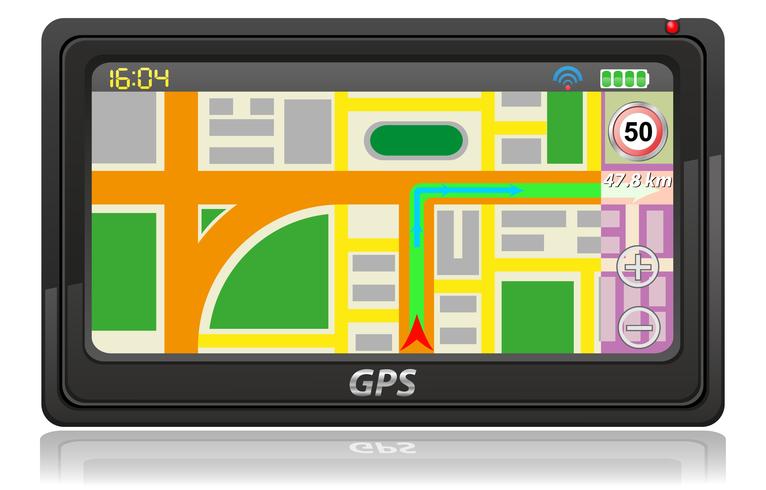 gps navigator vector illustration