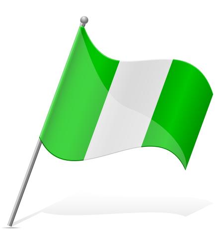 Bandera de Nigeria ilustración vectorial vector