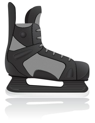 Ilustración de vector de patines de hockey