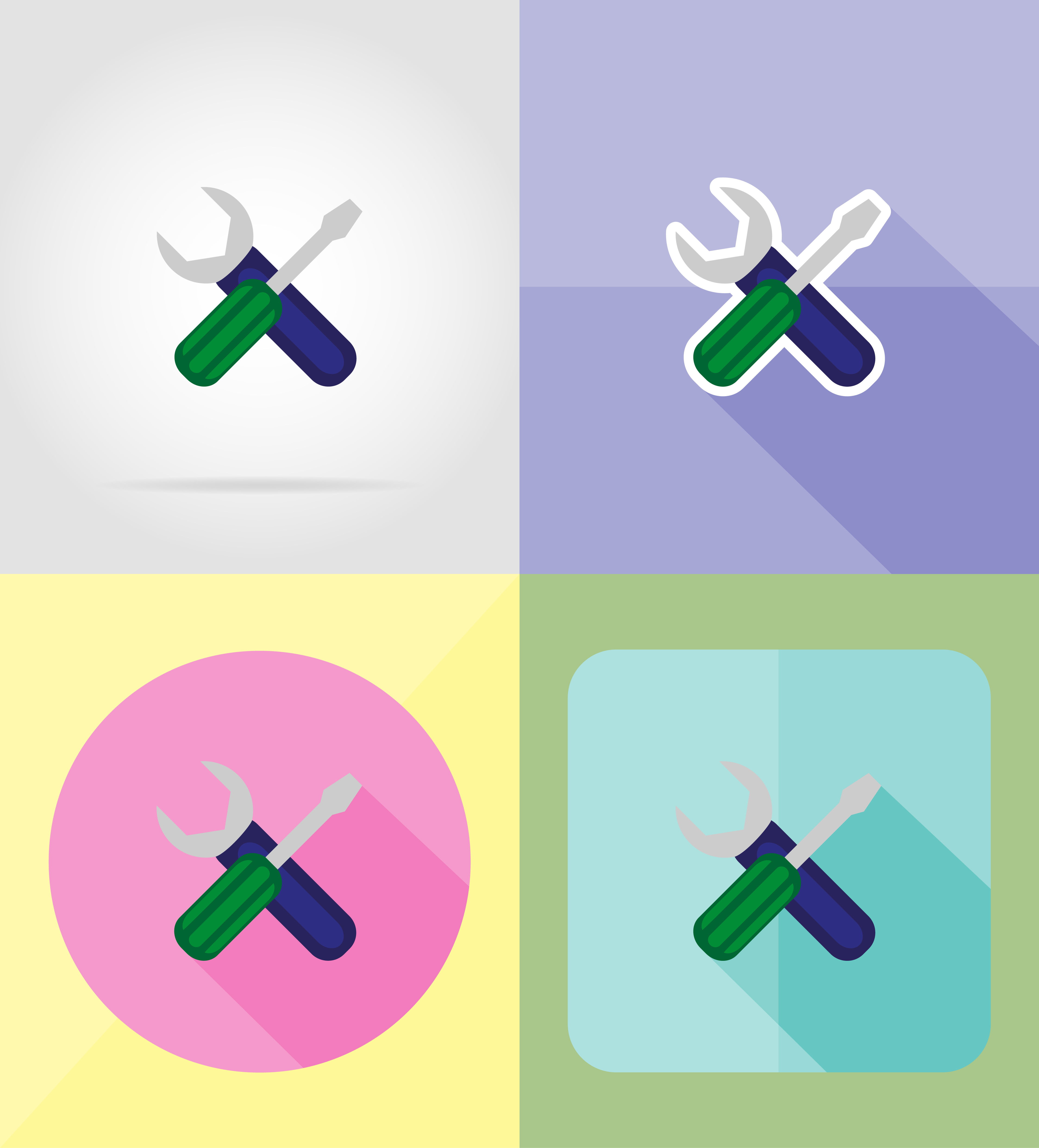 service flat icons vector illustration 511027 Vector Art at Vecteezy