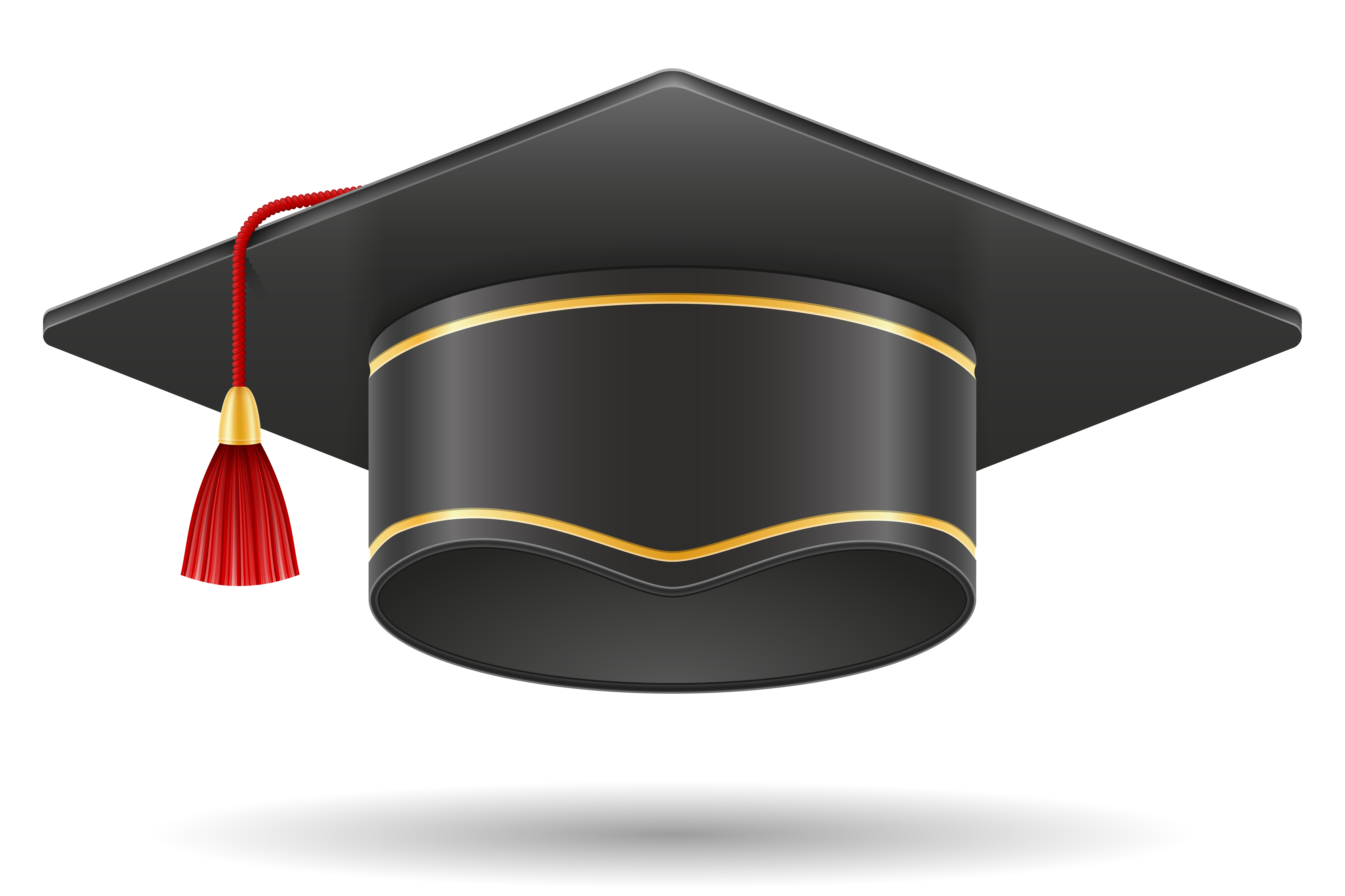 Download the academic graduation mortarboard square cap vector illustration...
