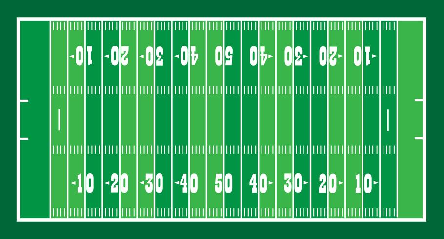 campo para el fútbol americano vector