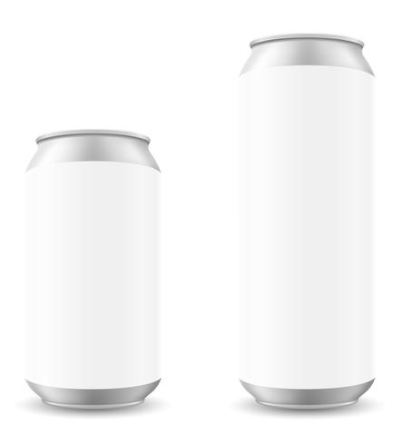 can of beer template blanck vector illustration